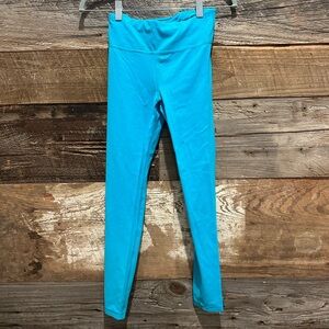 Athleta Vibrant Aqua Kids Leggings